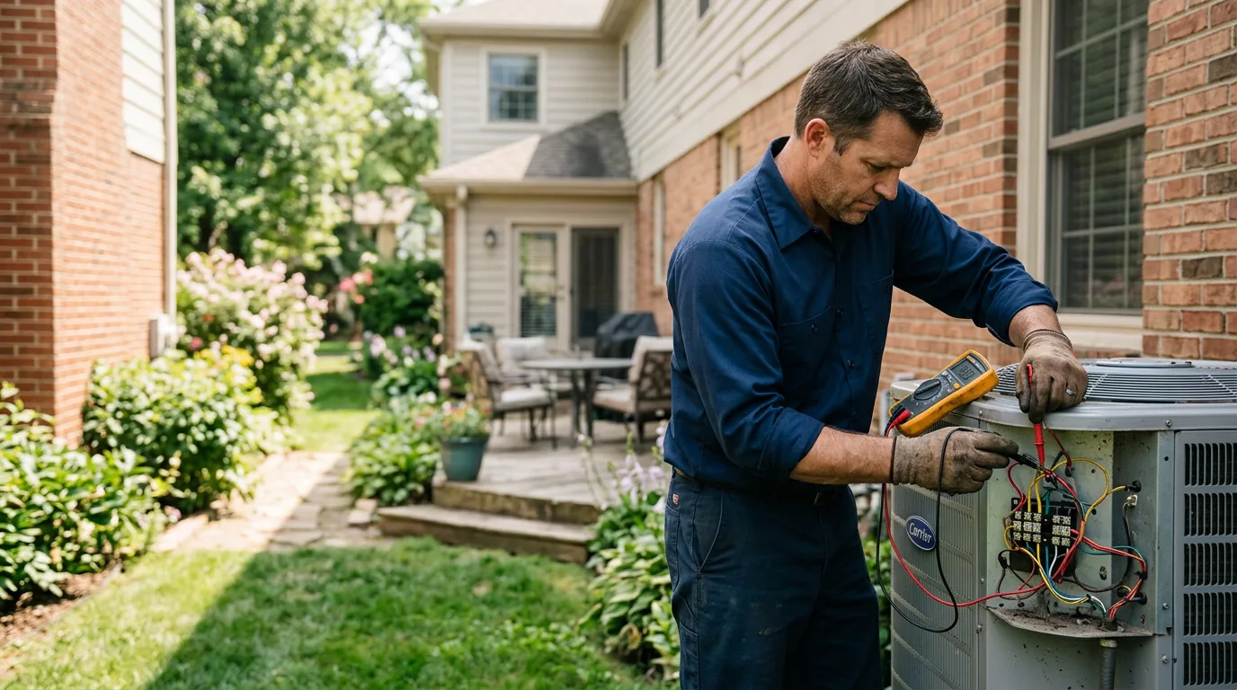 HVAC technician working near Houston, MO